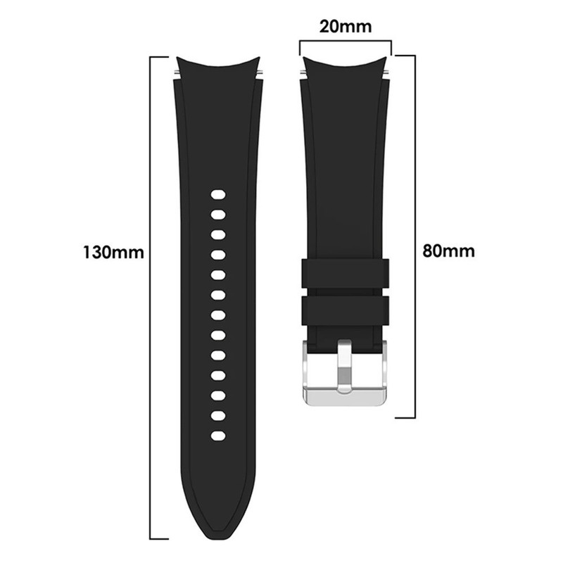 Sport Silicone Watch Band Strap For Samsung Galaxy Watch 4 5 6 7 40mm 44mm 45mm gallery