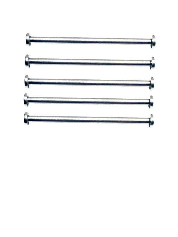 5Pcs Stainless Steel Screw Pin Multiple Sizes (Silver Tone) for High-End Watches