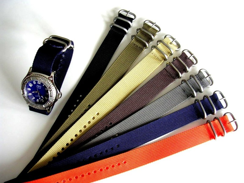 1pc NATO® strap UTC SS Ballistic Nylon MoD RAF G10 watch band Bond IW SUISSE USA gallery