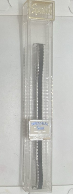 VTG NEW SPEIDEL Ladies Black/silver Watch Band 12mm Lugs Expansion 5-3/4” Long gallery