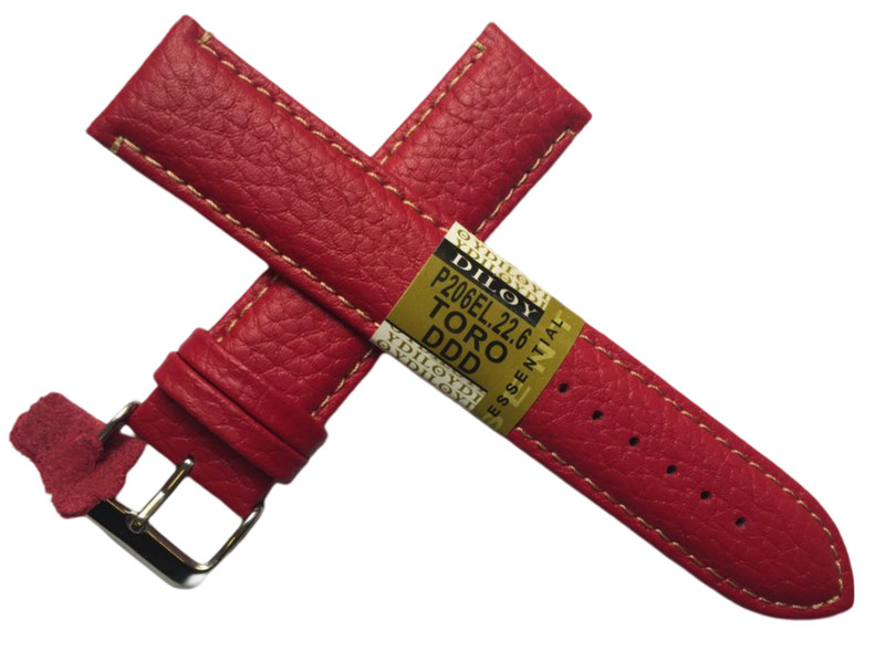 22mm Extra Long LEATHER WATCH STRAP colorful fashionable Colors Diloy TORO Spain