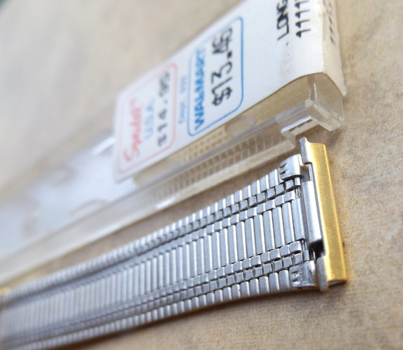 NEW NOS 18mm Speidel 1980s Yellow Gold Unused VTG Band STRAP gallery