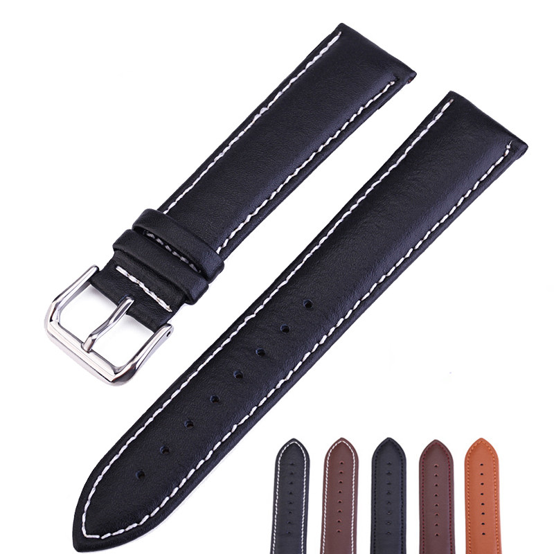 Genuine Leather Watch Band For Samsung Galaxy Watch 4 5 6 40/44mm 43mm 47mm gallery