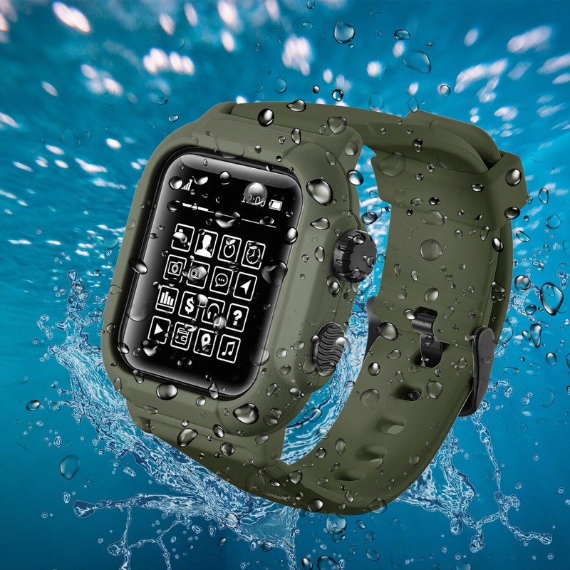 Waterproof Rugged Watch Band Strap & Case For Apple Watch 7/6/5/4/3/2/1 41/45mm