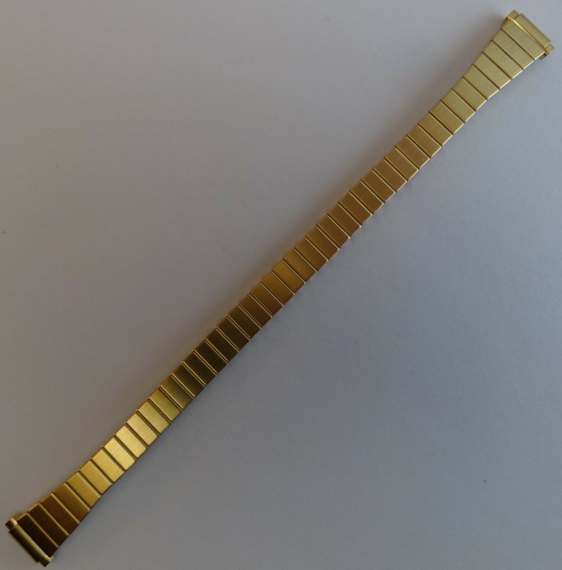 New Womens Ladies Stainless Steel Expansion 8-10mm Yellow Gold Tone Watch Band
