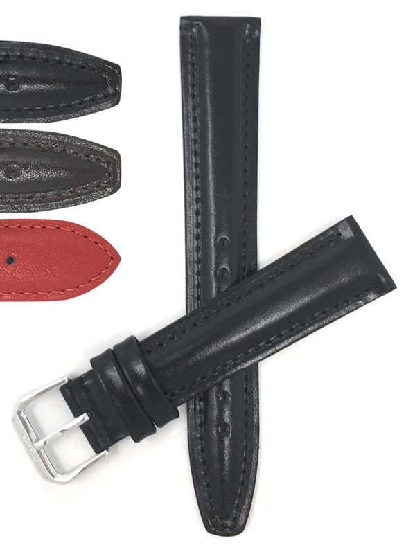 20mm Classic Semi-Padded Leather Watch Band for Timex Weekender