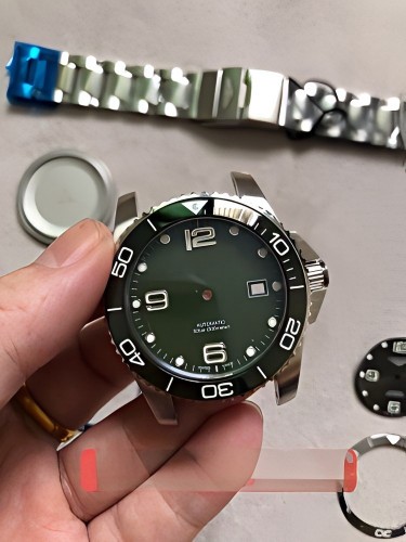 DIY SET for 2824 watch case + dial + hands + Strap sapphire 41mm gallery