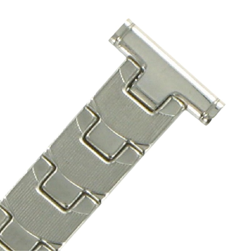 Vintage Snap On 11mm Silver Tone Link Watch Band 5 1/2" gallery