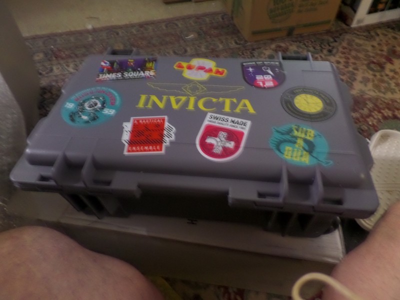 Invicta 25 Slot Dive Impact Heavy Duty Patch Rolling Watch Suitcase Case Luggage