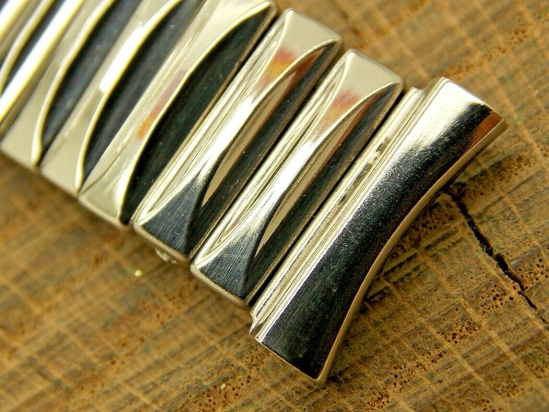 NOS Unused Vintage Stainless Steel Expansion Watch Band 17.5mm Bracelet Scott