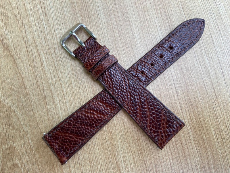 26mm 25 24mm 23 22 21 20 19 18 17 16 15 brown ostrich leather Watch Strap Band gallery