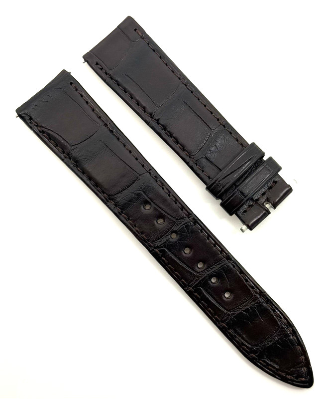 Jaeger LeCoultre 20mm x 18mm Brown Alligator Watch Strap Band New Authentic OEM