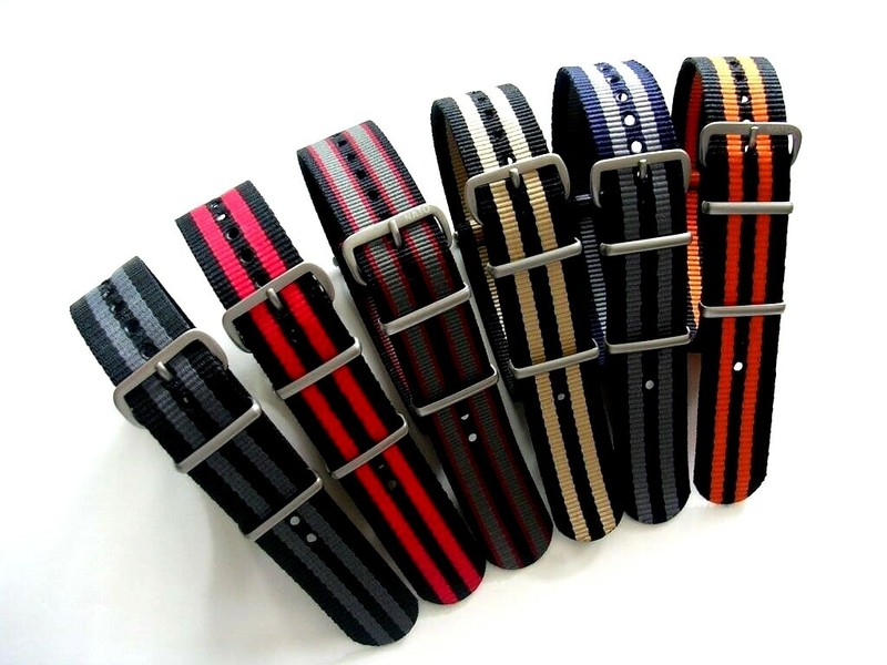 22mm British Admiralty Grey SS NATO G10 military RAF watch band strap IW SUISSE gallery