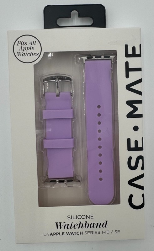 CASE.MATE Silicone Watchband for Apple Watches Series 1-10/SE NWT Lilac