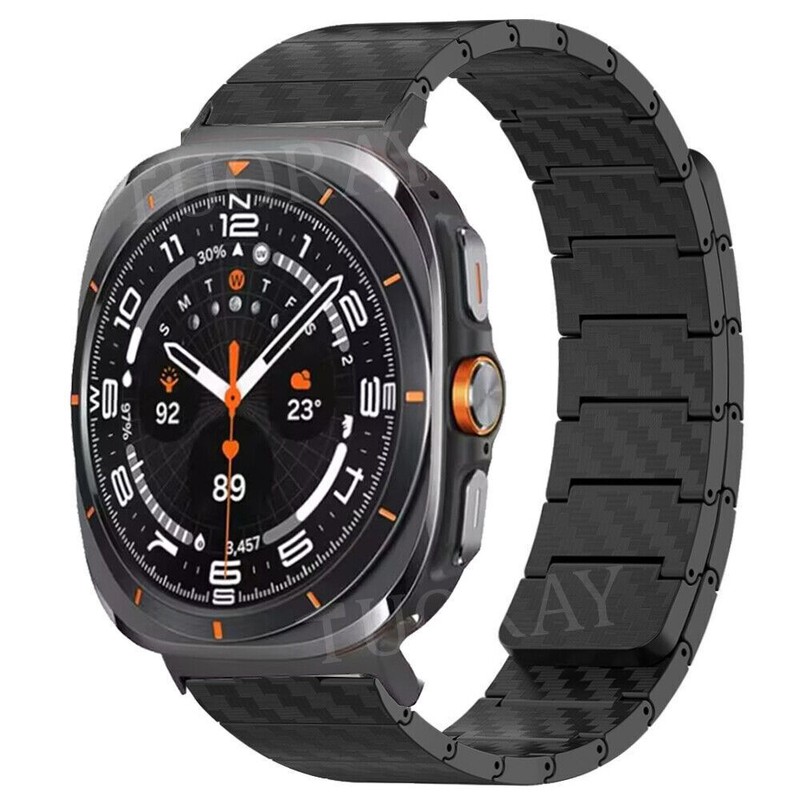 Magnetic Carbon Fiber Strap for Samsung Galaxy Watch Ultra 47mm Solo Loop Band