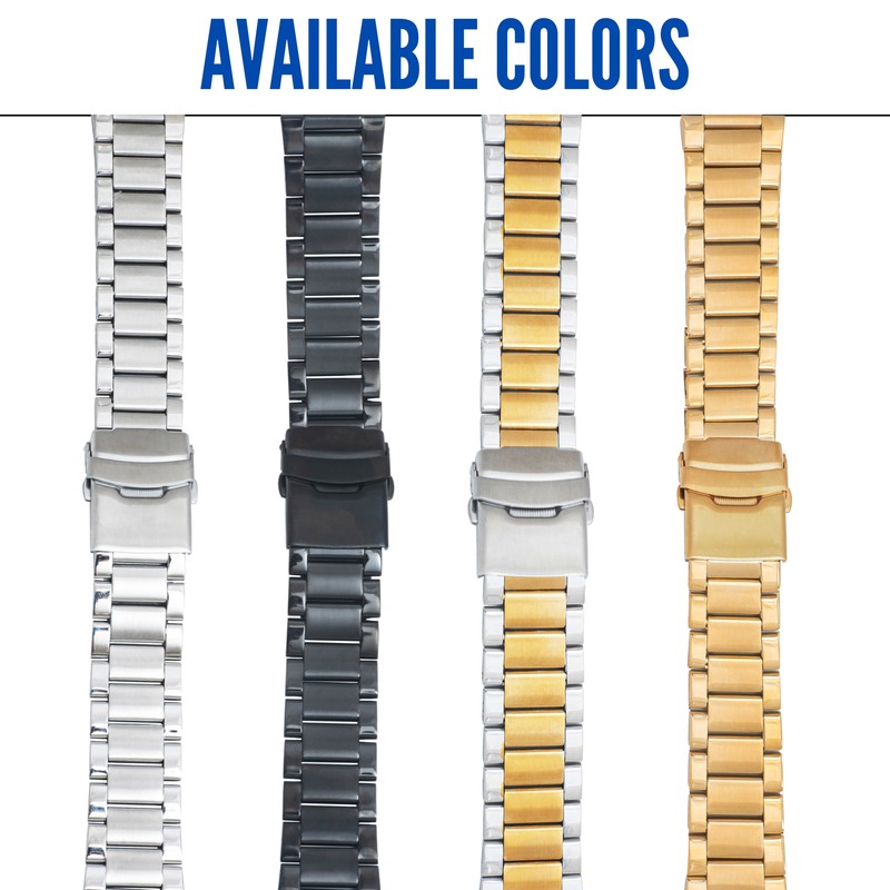 20mm Curved Steel Metal Watch Band Bracelet for Citizen Carson gallery