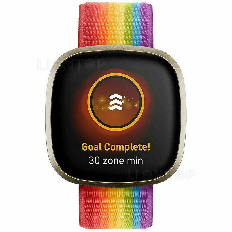 For Fitbit Versa 3 / Sense Replacement Woven Nylon Sport Watch Band Wrist Strap