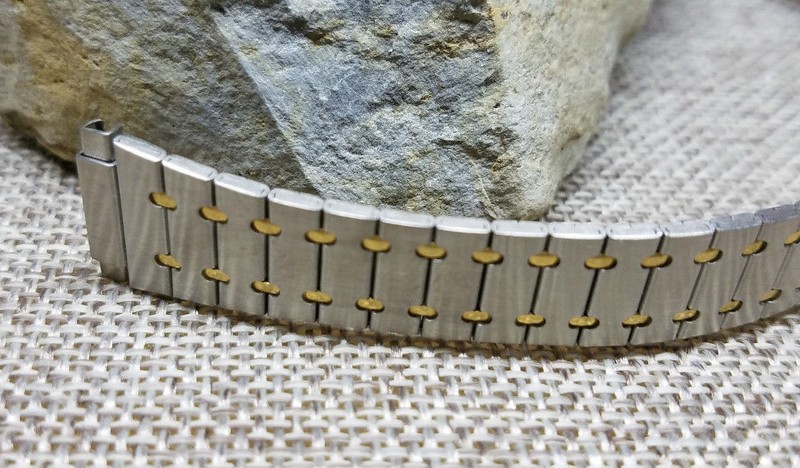 11 12 13 14mm VINTAGE KREISLER LADY STAINLES STEEL SLIDING HOOK CLASP WATCH BAND gallery