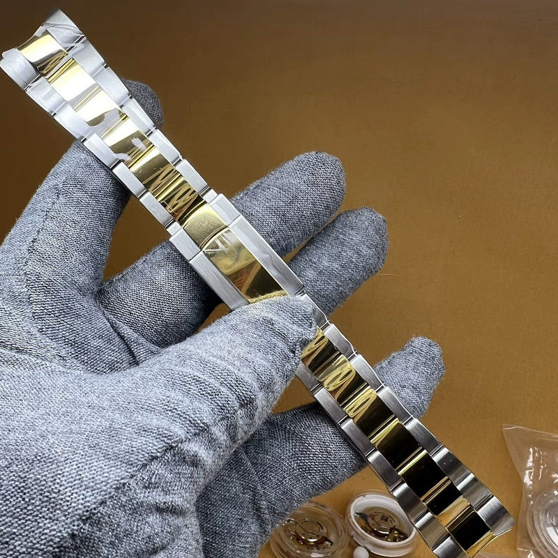 21 mm Two Tone Watch Bracelet Strap Fits Rolex Datejust 41mm 126334