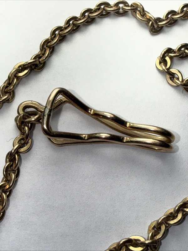 Swank Watch Fob Chain Knife Rolled Gold Plate Antique Victorian 100 Years Old gallery