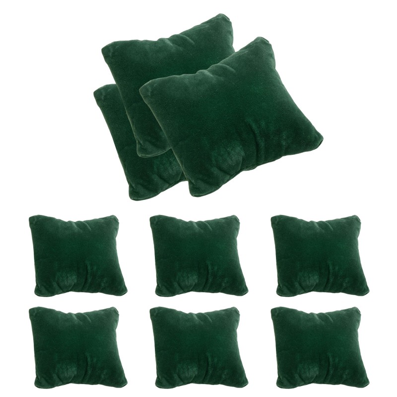 12pcs Velvet Bracelet Watch Pillow Jewelry Display Pillow Green