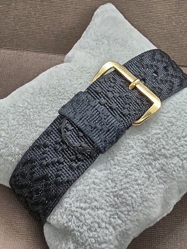 1960’s-1970’s NOS 18mm Dark Blue/Grey Nylon 1 Piece Military Style Watch Band