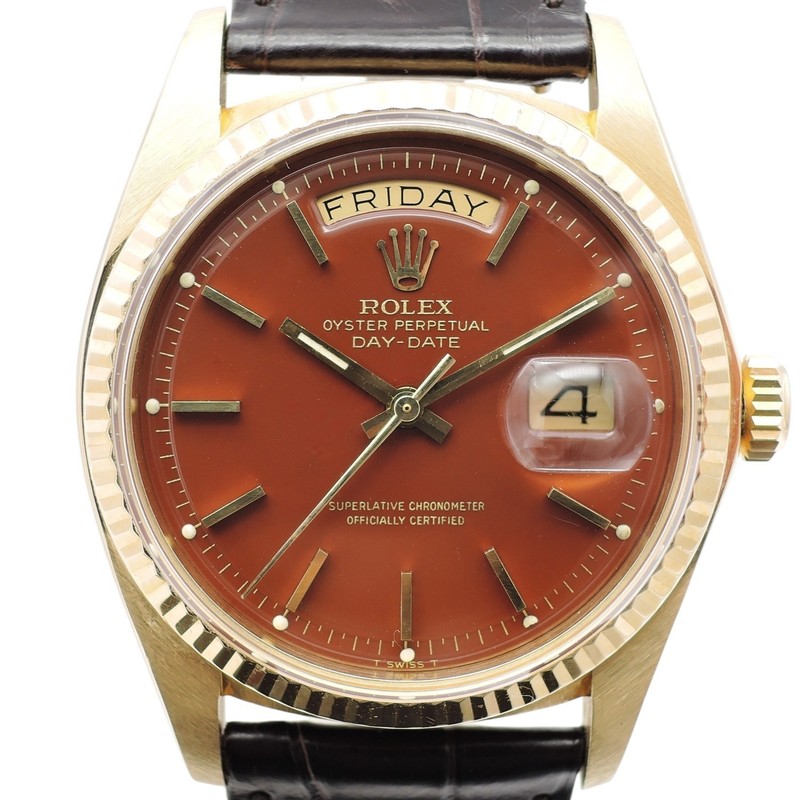 ROLEX Day-Date 36mm 1803 Stella Dial 18cm AT PG Watch Working C007966 gallery
