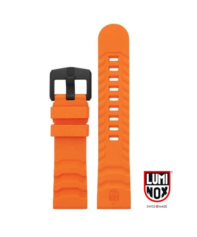 Replacement Luminox Men Navy SEAL Serie Orange Rubber Watch Band Strap 3600 3749