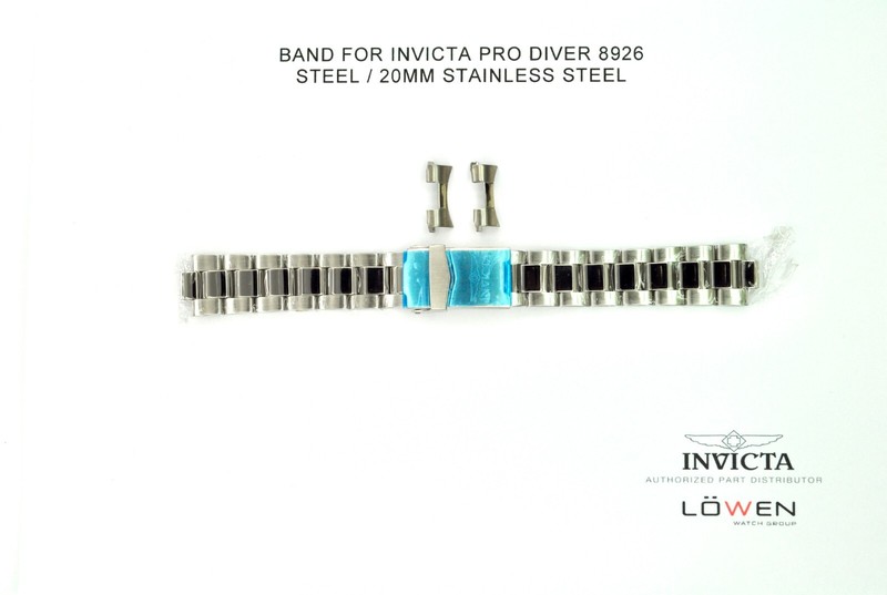 Brand New Invicta Pro Diver 8926 20mm Silver Stainless Steel Watch Band