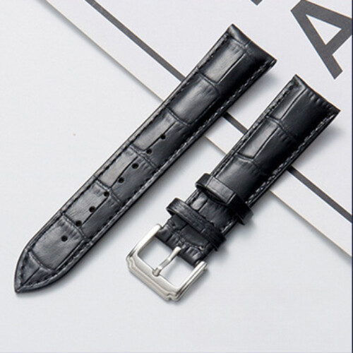 High Quality Genuine Calf Leather Watch Band Strap Pin Buckle Wristband 12-24mm