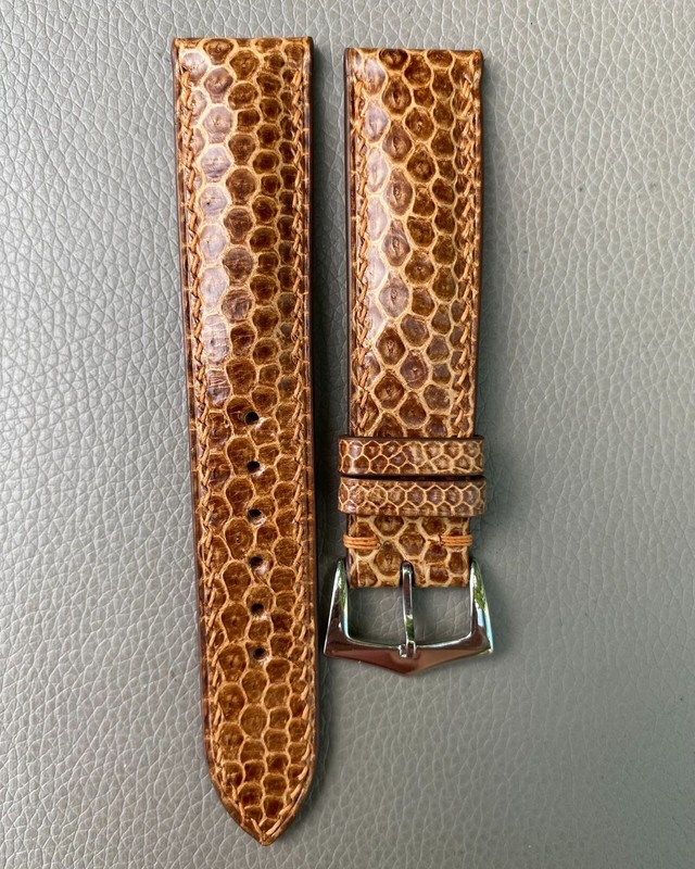 Genuine Snake Skin leather Watch Strap Band size 16 18 19 20 21 22 23 24 25 26mm