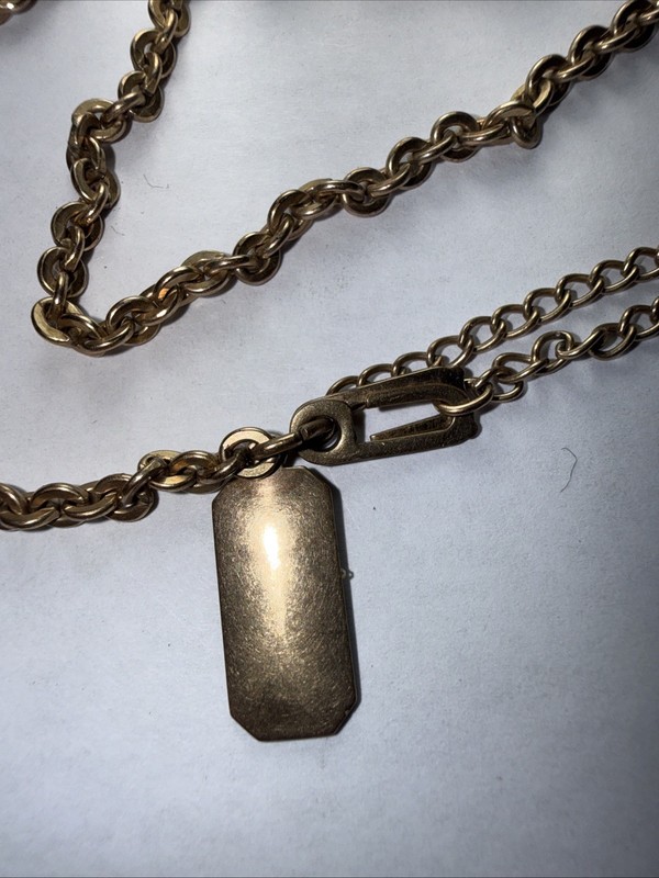 Swank Watch Fob Chain Knife Rolled Gold Plate Antique Victorian 100 Years Old gallery