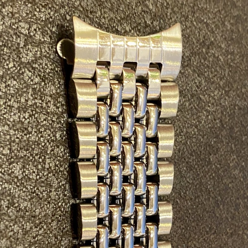 Vintage Style 20mm ROUNDED Beads Of Rice Watch Bracelet Band CLASSIC CLASP FORM gallery