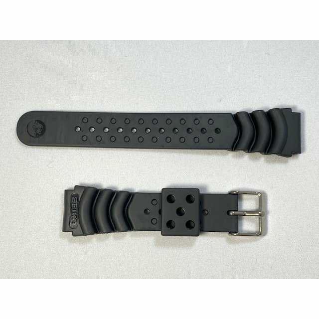 Genuine New SEIKO 20mm Diver Monster Band w/Buckle Black 4HX0JBR 7S26-0350 etc