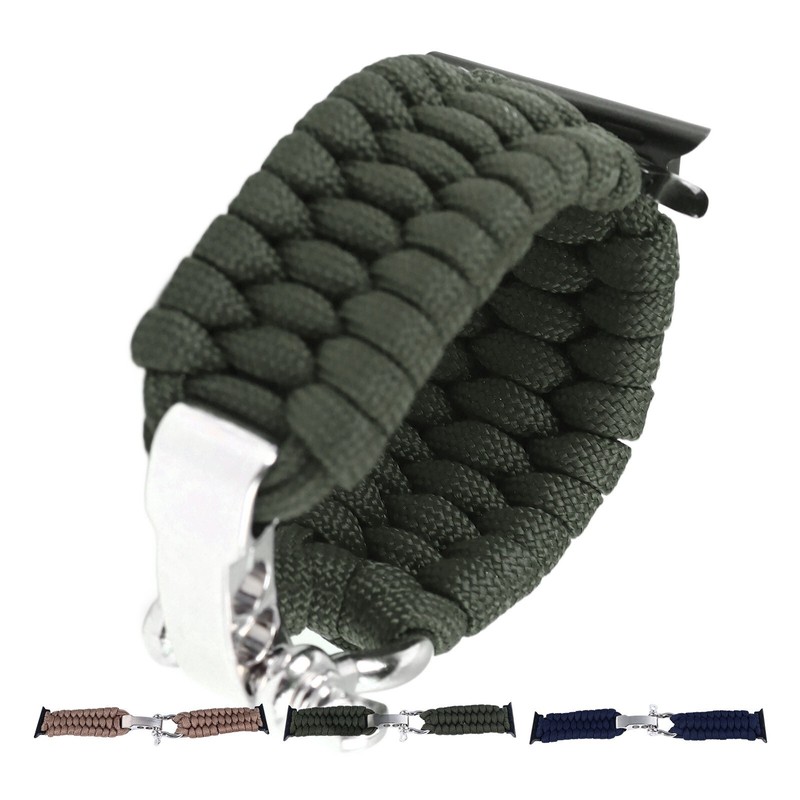 Braided Strap Hand Woven Adjustable Stylish Look Watch Band Wristband for IOS gallery