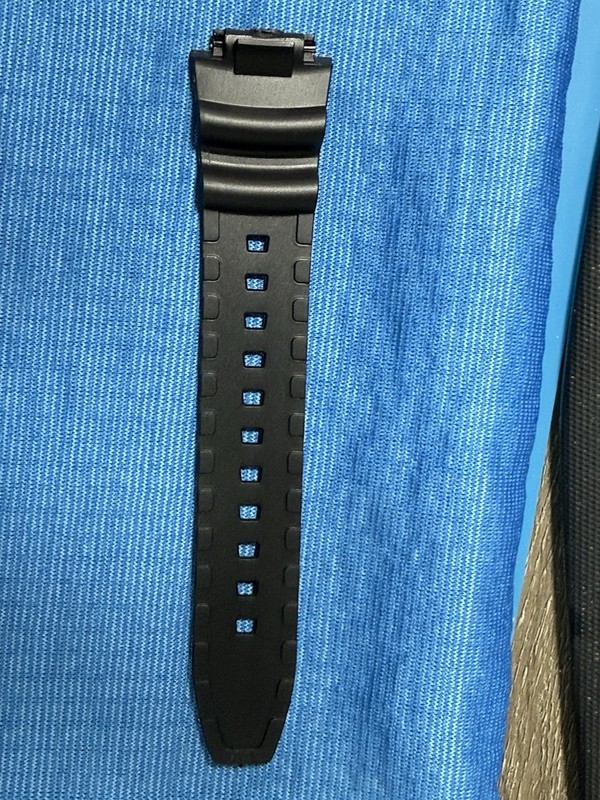 18mm Rubber Watch Band Strap Matte Black Waterproof For Casio F91W F84W F105 W59 gallery