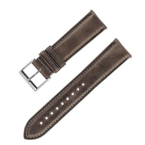 Premium Frosted Genuine Leather Watch Strap Mens 18-24mm Pin Buckle Vintage Band