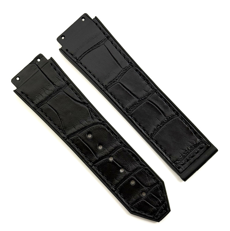 Hublot Classic Fusion 42mm 22mm x 20mm Black Alligator Watch Strap New Authentic
