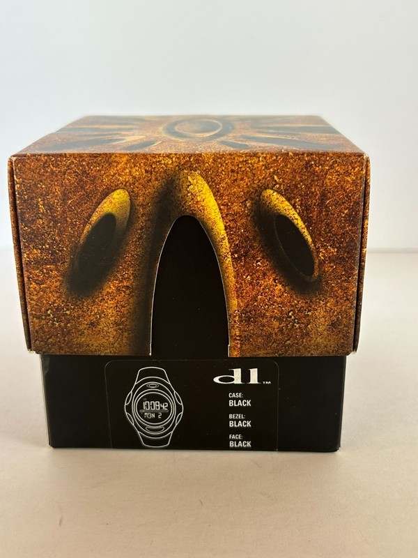 Empty OAKLEY Black D1 Watch (BOX ONLY) 2000 w/Instruction Manual gallery