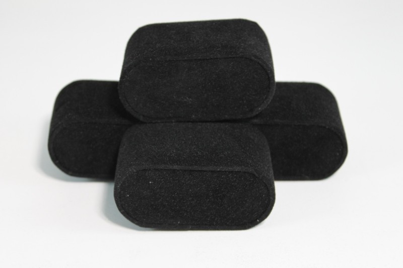 Set of 4 Black Velvet Watch Pillows for Case Box Display US Seller
