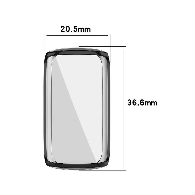 Full Screen Protector Cover Soft TPU Bumper Protective Case For Fitbit Luxe gallery