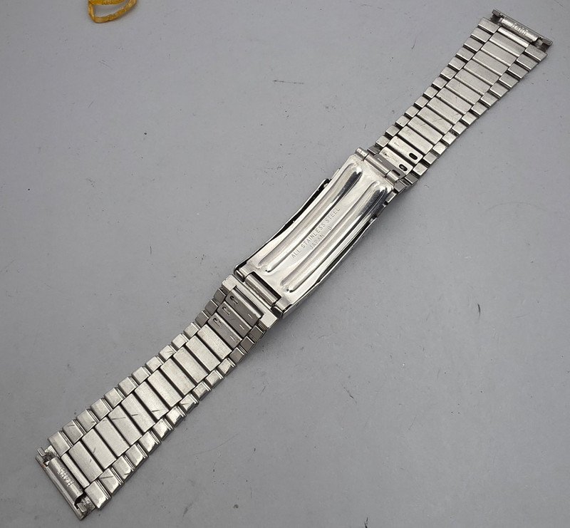 Vintage SEIKO watchband/bracelet stainless steel 19mm Japan 1970s gallery