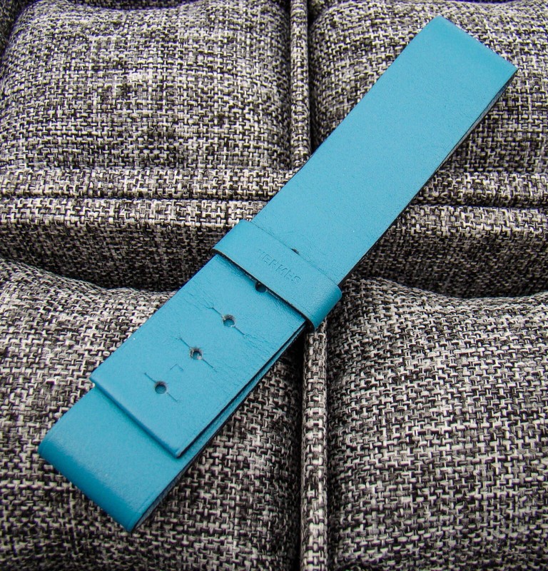 Hermes Barenia BA1.510 Blue Watch Strap