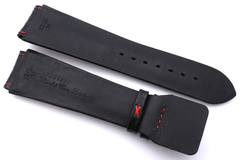 RIOS1931 Sulla Monza Leather Watch Strap with Carbon Embossing 20mm 22mm 24mm gallery