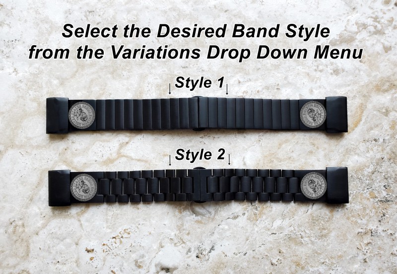Marine Corps Engraved Band for Garmin Instinct 3 50mm AMOLED & Instinct 2X B-MC1 gallery