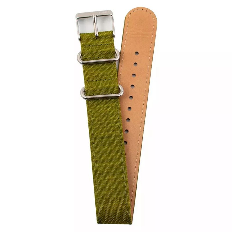 Timex 20mm Watch Straps Marine Nationale Leather Canvas Fabric Straps