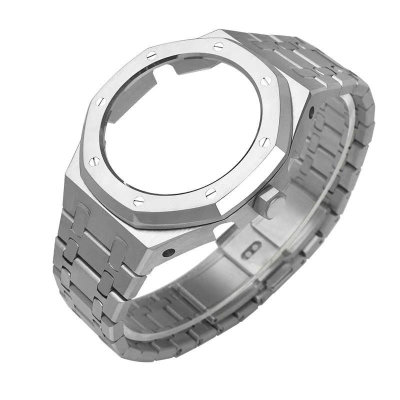 Stainless Steel CasiOak 5th AP Mod Kit Bezel Case Band Strap For G-SHOCK GA2100