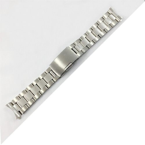 Quality Solid Stainless Steel Watch Band Metal Strap Arc 16 18 20 22 24 26mm