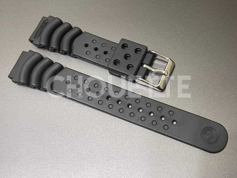 Seiko Z20 4HX0JB Black Rubber 20mm MONSTER Diver Watch Strap for SKX779, SKX781 gallery