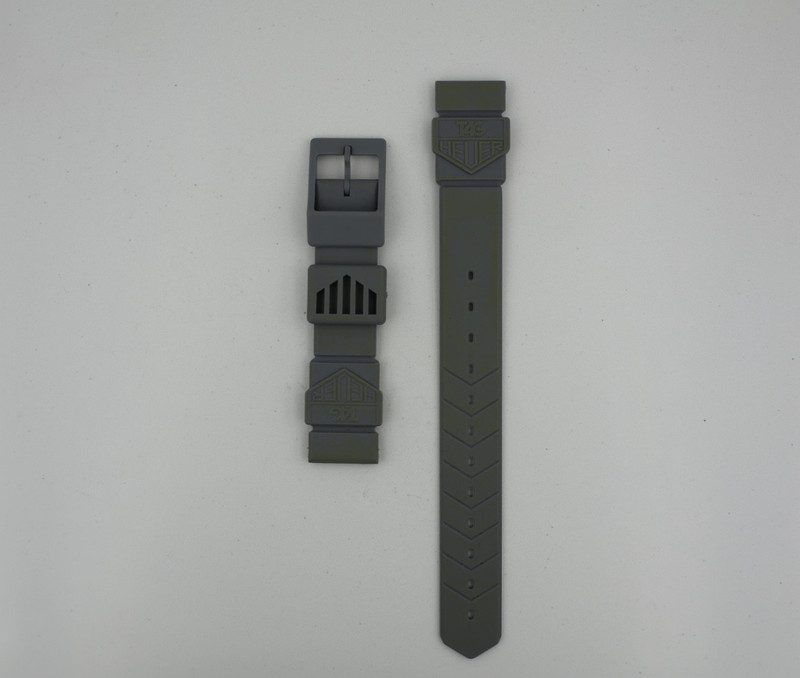 New BS0082 Tag Heuer Formula 1 Mens Midsize Watch Strap Band Gray Grey 382.513